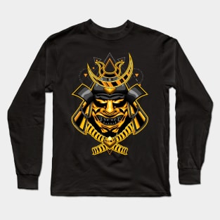 samurai mask vector Long Sleeve T-Shirt